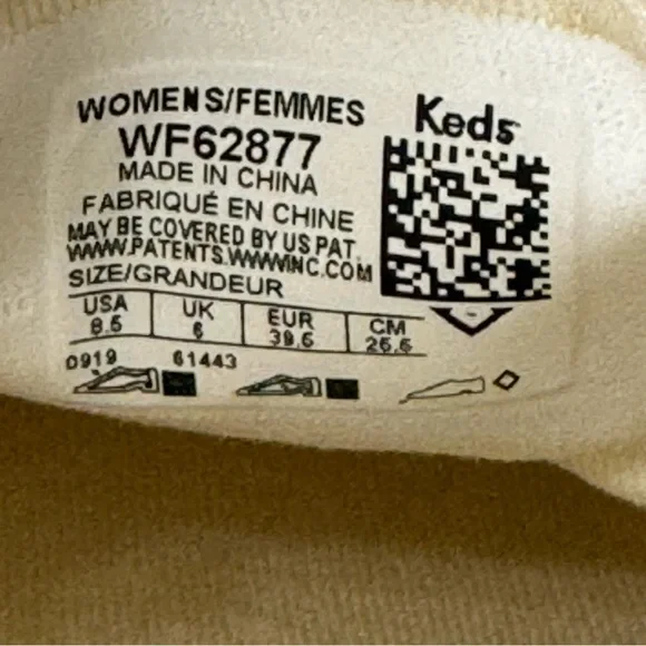 Keds Kate Spade Rose Gold/ Champagne Cream Double Decker SlipOn Sneaker Size 8.5 - Picture 16 of 16